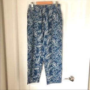 3/$30 Cathy Linen Blend Lounge Floral Pants